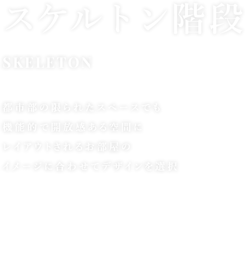 スケルトン階段